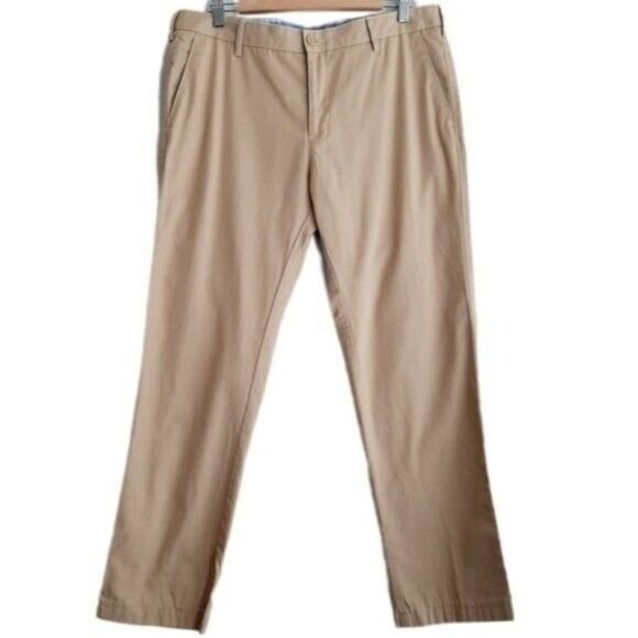 ALLEN SOLLY Classic Chino Pants Beige Cream Men's Sz 36 - Picture 1 of 10